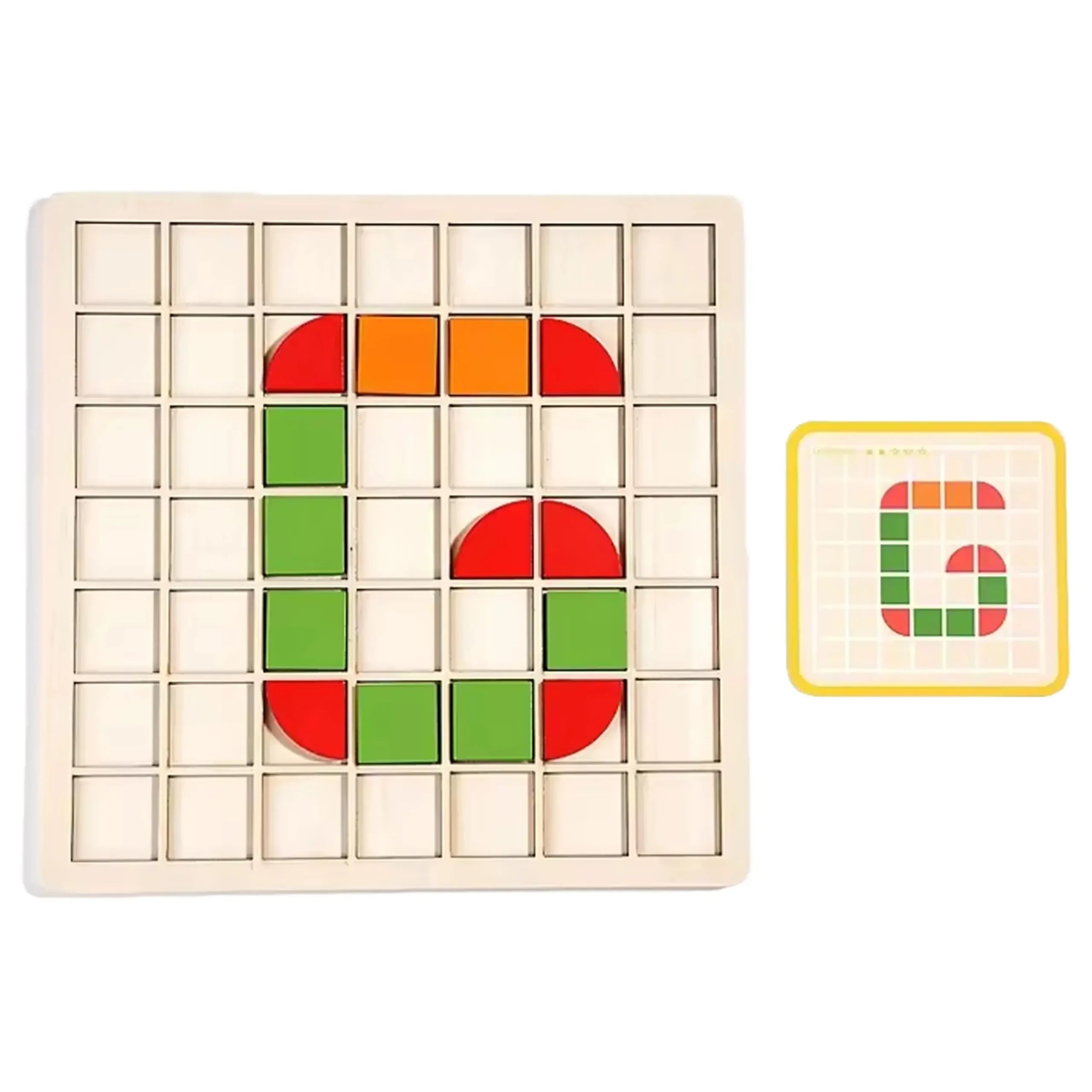 120 pieces mosaic puzzle- wooden pattern blocks