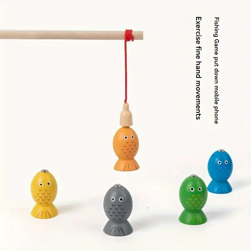 2 in 1 color sleeve pole fishing magnetic game