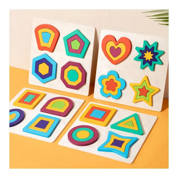 4-in-1 Seriation Puzzle β Geometric Shape Sorting Fun! π¨β¨(1pc)