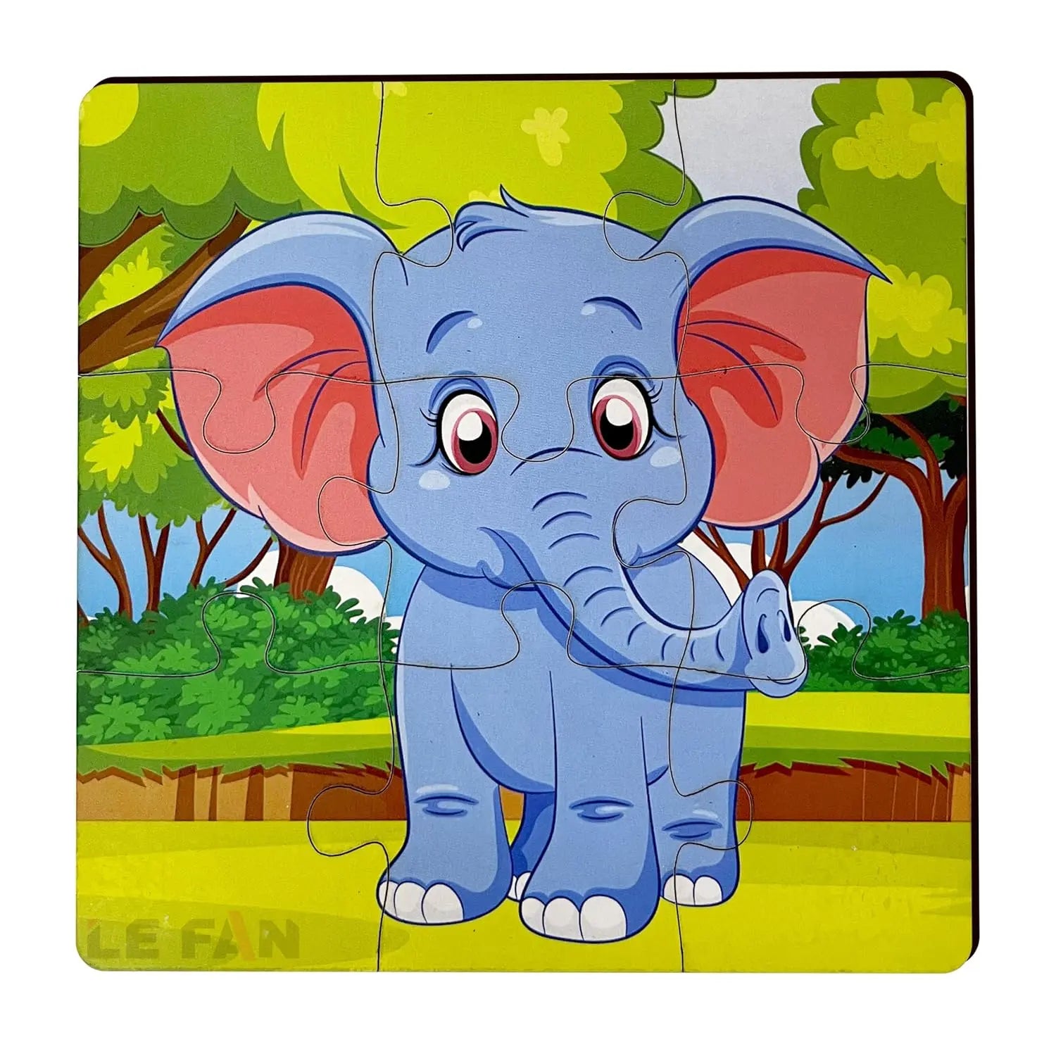 4 in 1 wooden animal puzzle - Pack of 4