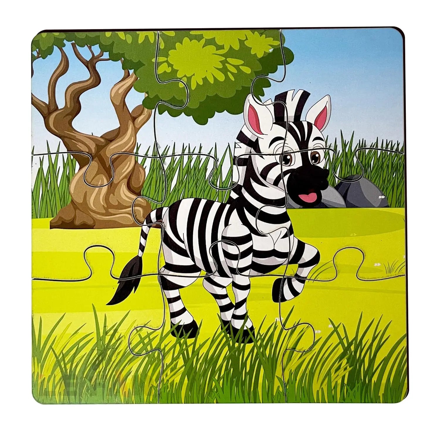 4 in 1 wooden animal puzzle - Pack of 4