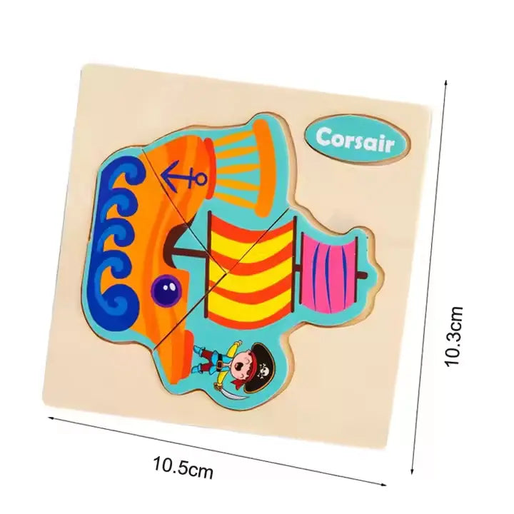 4 piece simple puzzle (1pc)