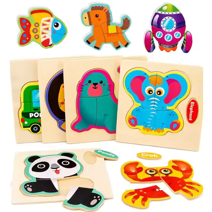 4 piece simple puzzle (1pc)