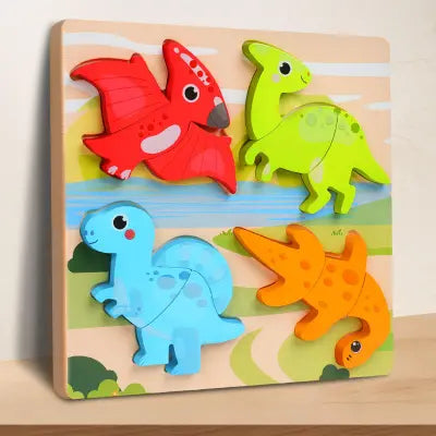 4 piece wooden puzzle board- 1 board