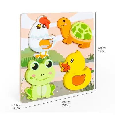 4 piece wooden puzzle board- 1 board