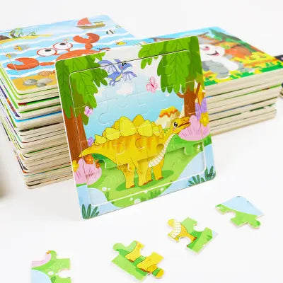 4x4 animal friends puzzle board- Random design