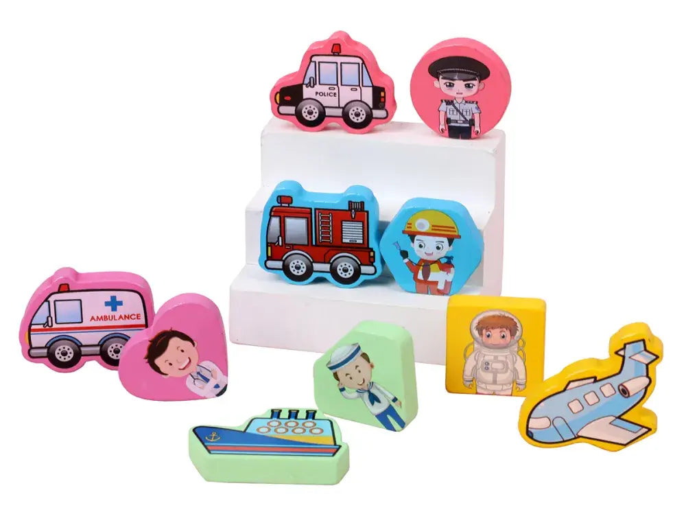 5 in 1 log board- preschool matching, counting and fishing fun game