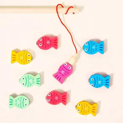 5 in 1 log board- preschool matching, counting and fishing fun game