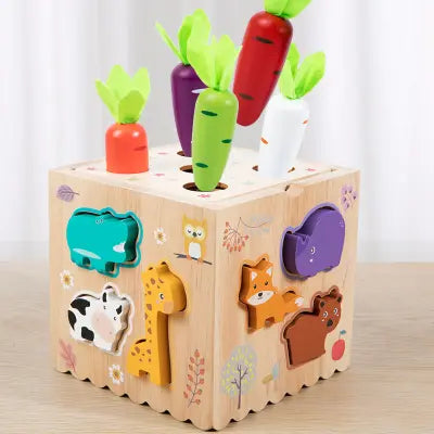 8-in-1 Montessori Wooden Activity Cube