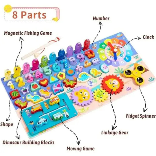Multifunctional 8 in 1 Logarithmic board