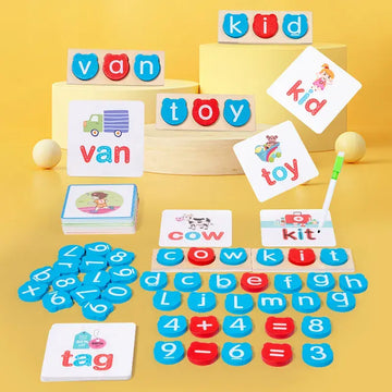 Alphabets and numbers spelling game for early learning !