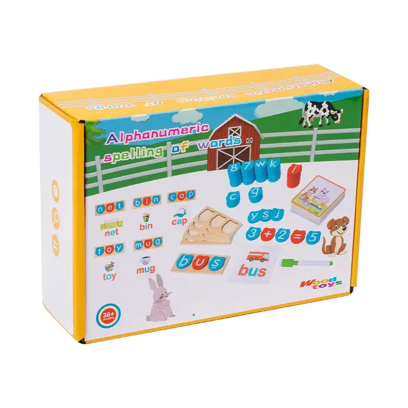 Alphabets and numbers spelling game for early learning !