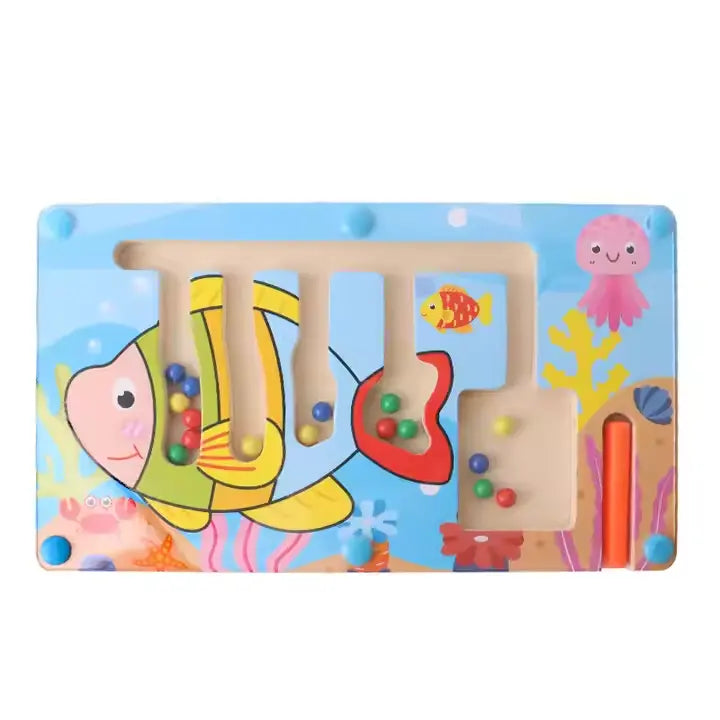 Wooden magnetic animal labyrinth(1pc)