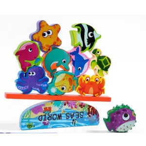 Balance beam game- castle, sea theme, dinosaur, insect, animal, traffic theme