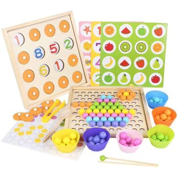 Beaded memory game- two in one