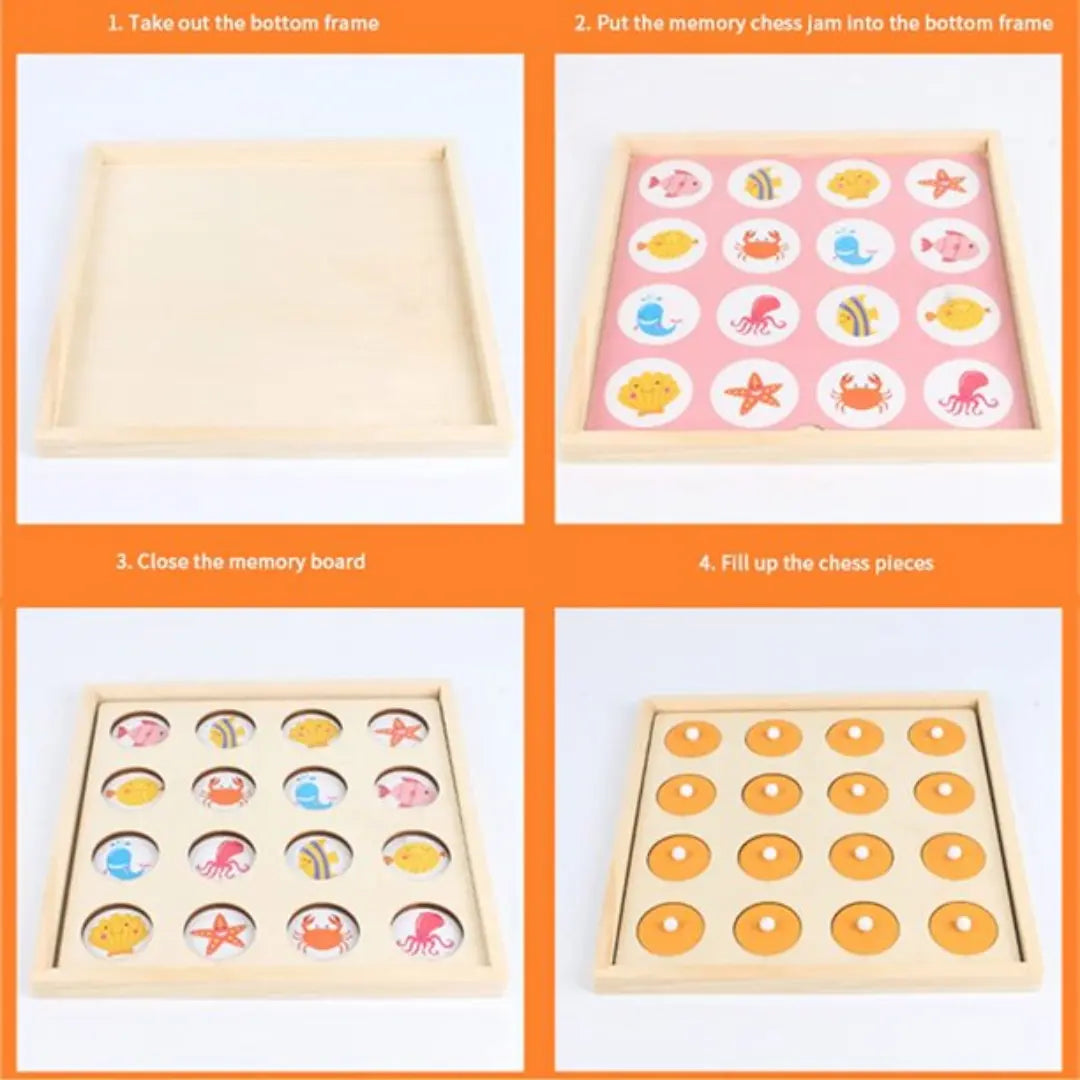 Beaded memory game- two in one