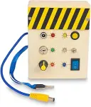 Wooden Switch LED Light Busy Board