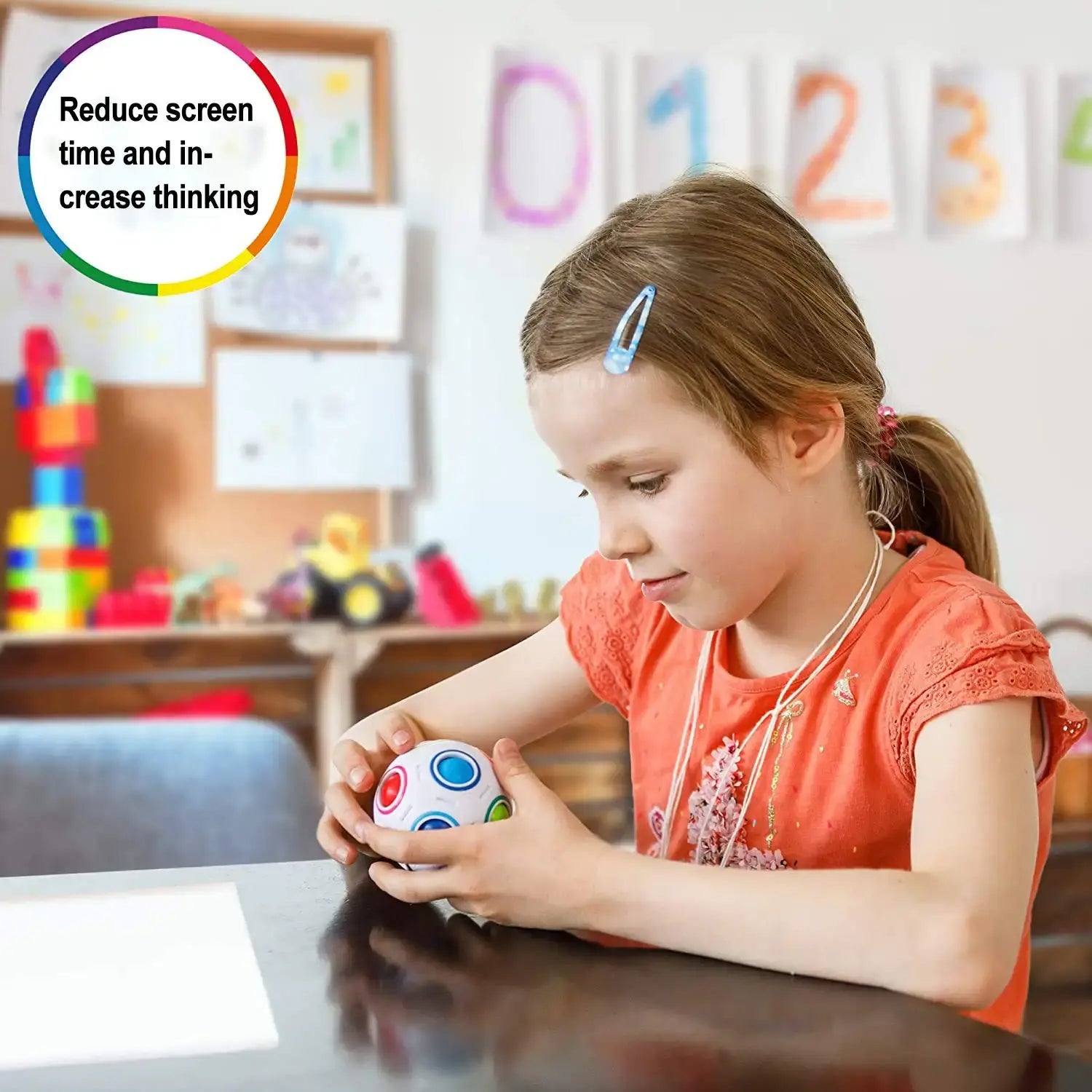 Stress relief Button ball for Children and adults