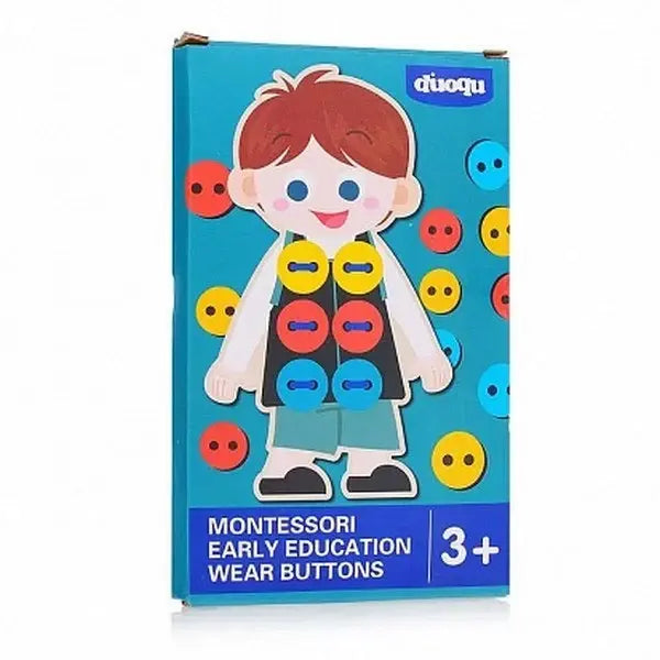 Lacing button activity toy(1pc-either boy or girl)