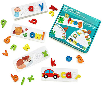 Cognitive Wooden Spelling Game for Kids βοΈπ