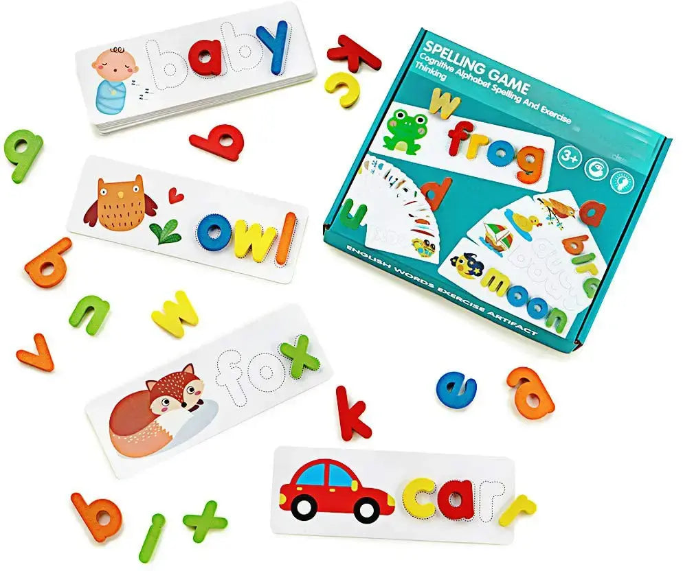 Cognitive Wooden Spelling Game for Kids βοΈπ