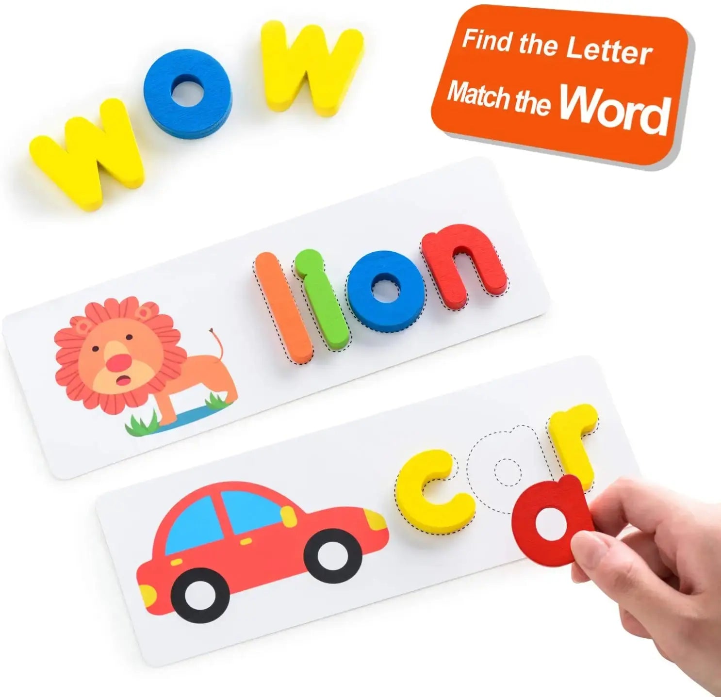 Cognitive Wooden Spelling Game for Kids βοΈπ
