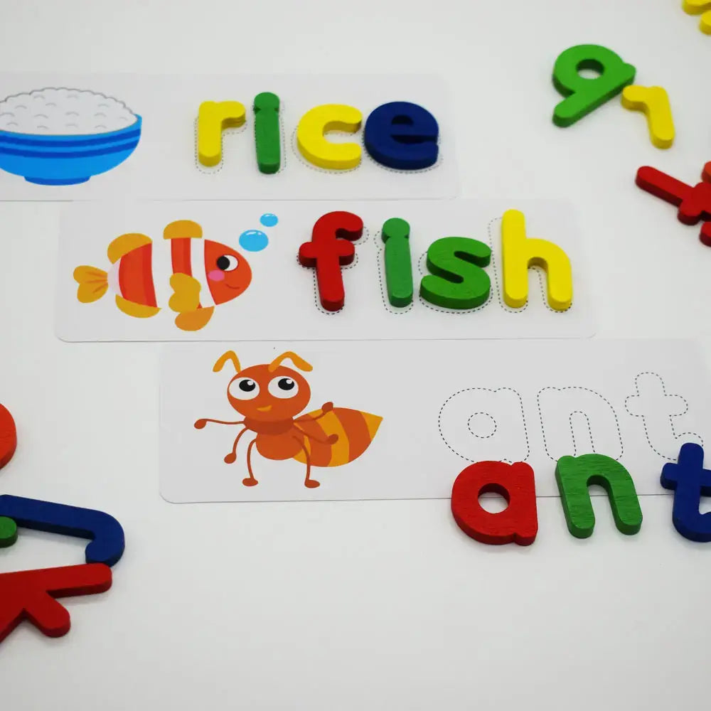 Cognitive Wooden Spelling Game for Kids βοΈπ