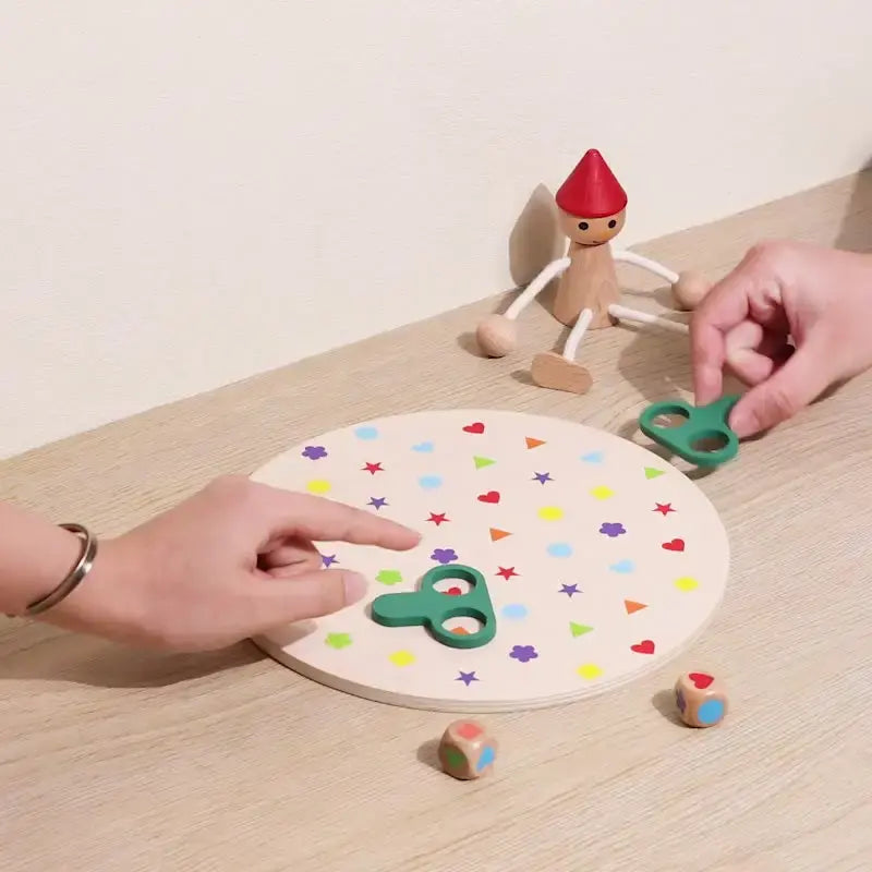 Color and shape matching 2 player game