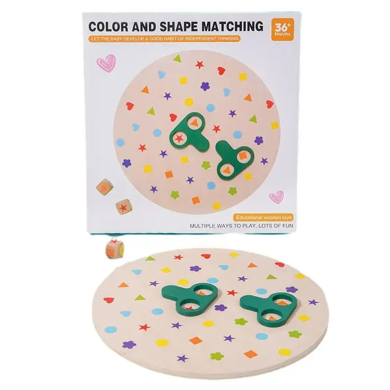 Color and shape matching 2 player game