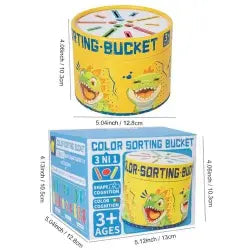 3 in 1 Color sorting bucket