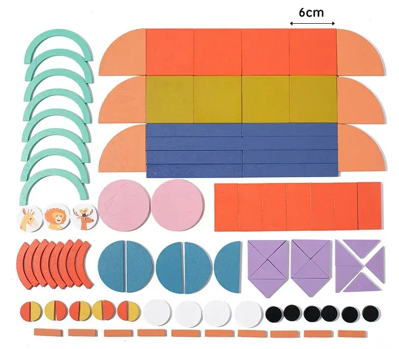 Creative Jigsaw Puzzles – 100-Piece Building Block Set with 40 Pattern Card