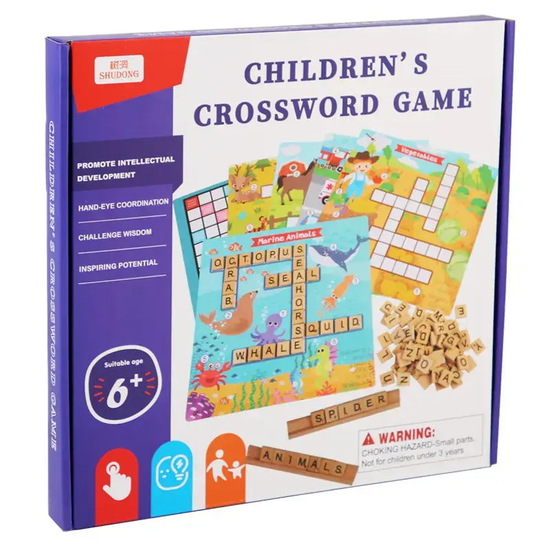 Children's Early Educational English Words Solitaire Crossword Game