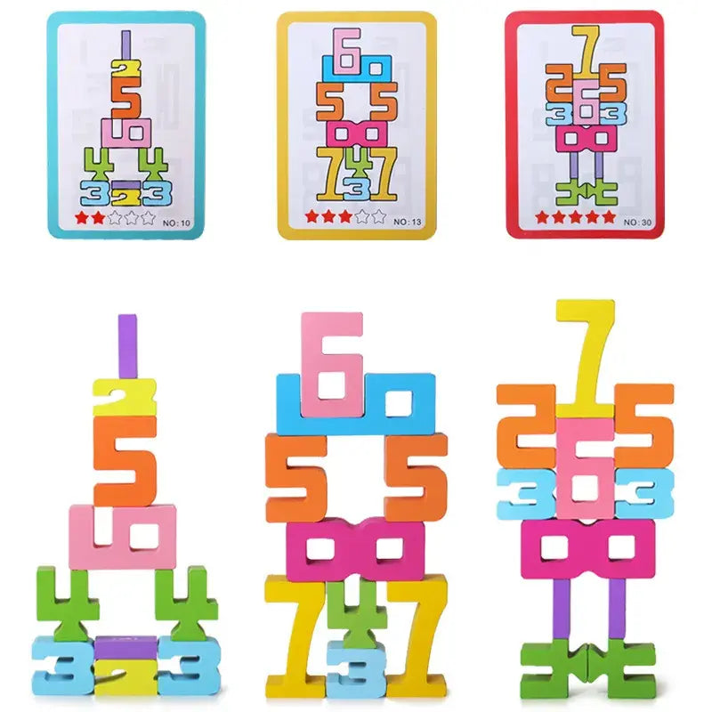 Digital number blocks