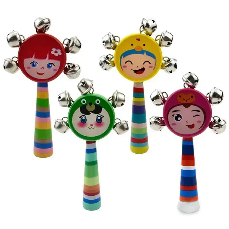 Sensory stimulating face bell rattle for infants and babies(1pc)