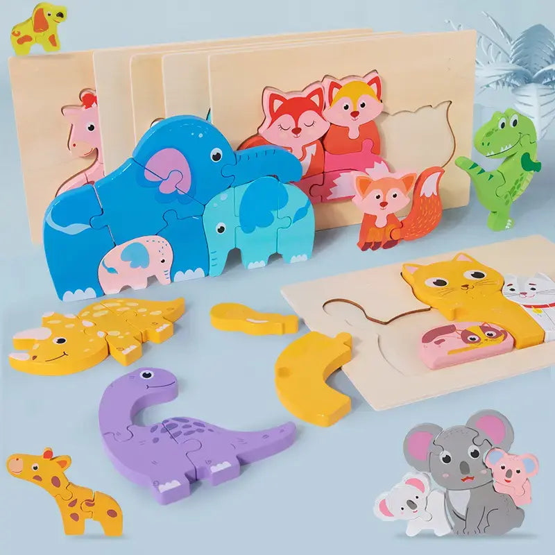 Family puzzle - Cognitive Spatial skill developing simple puzzle(1pc)