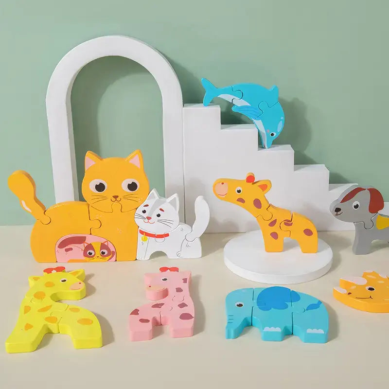 Family puzzle - Cognitive Spatial skill developing simple puzzle(1pc)