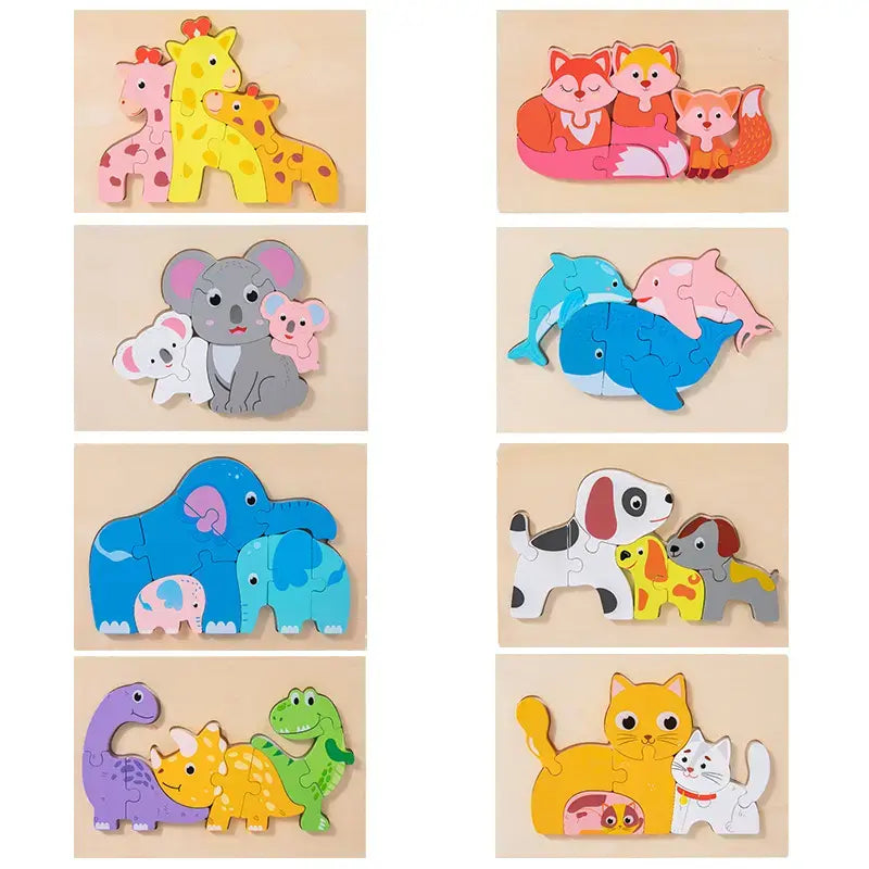 Family puzzle - Cognitive Spatial skill developing simple puzzle(1pc)