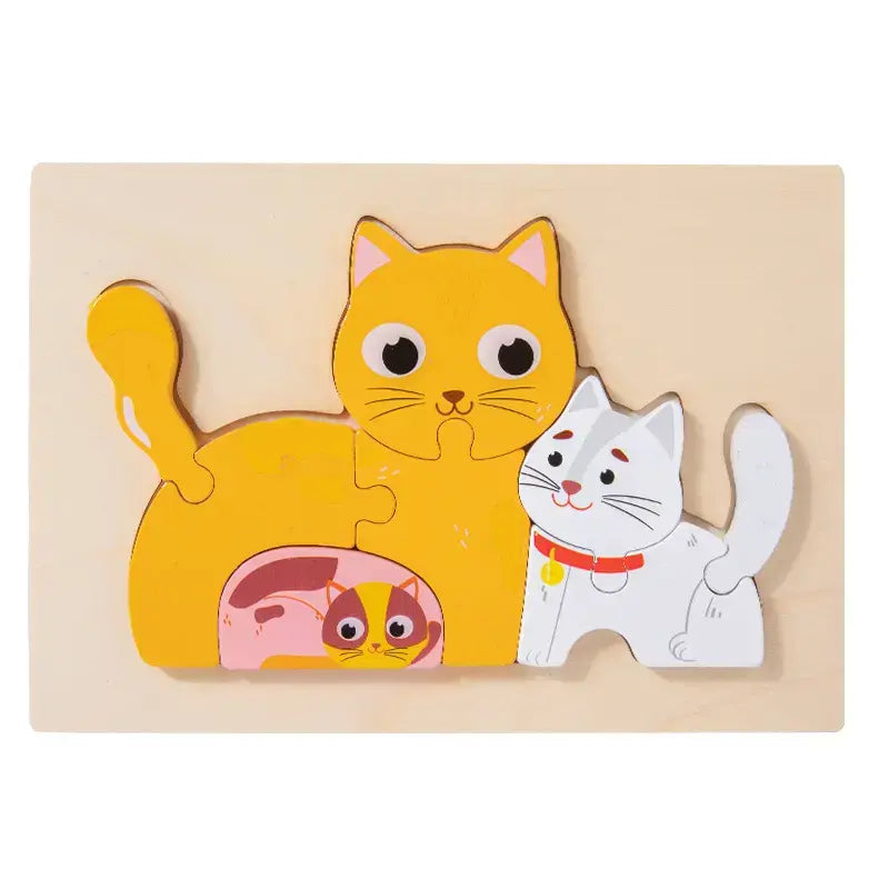 Family puzzle - Cognitive Spatial skill developing simple puzzle(1pc)