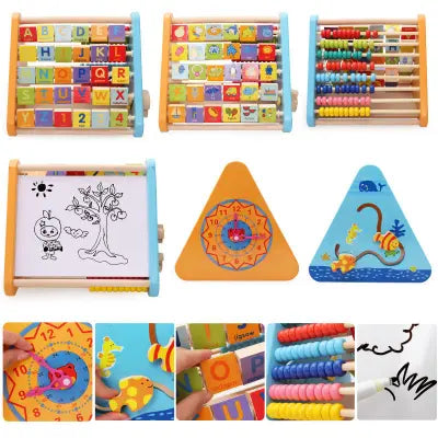 5-in-1 Wooden Activity Centre (Triangle)