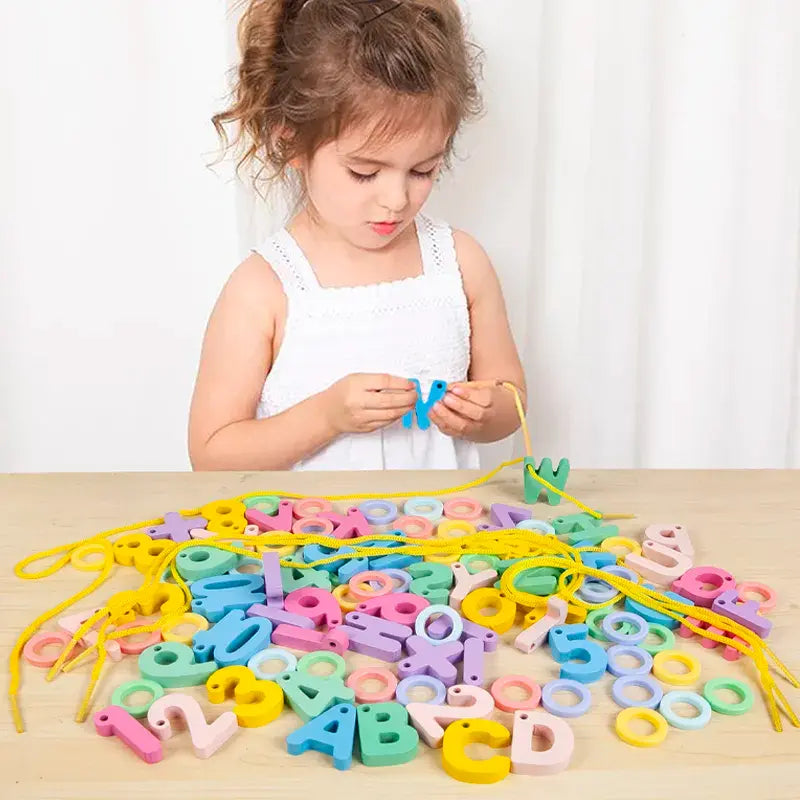 Game of letter beads
