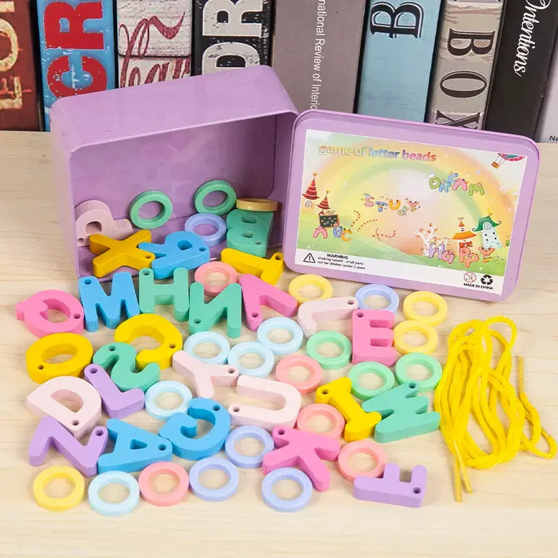 Game of letter beads