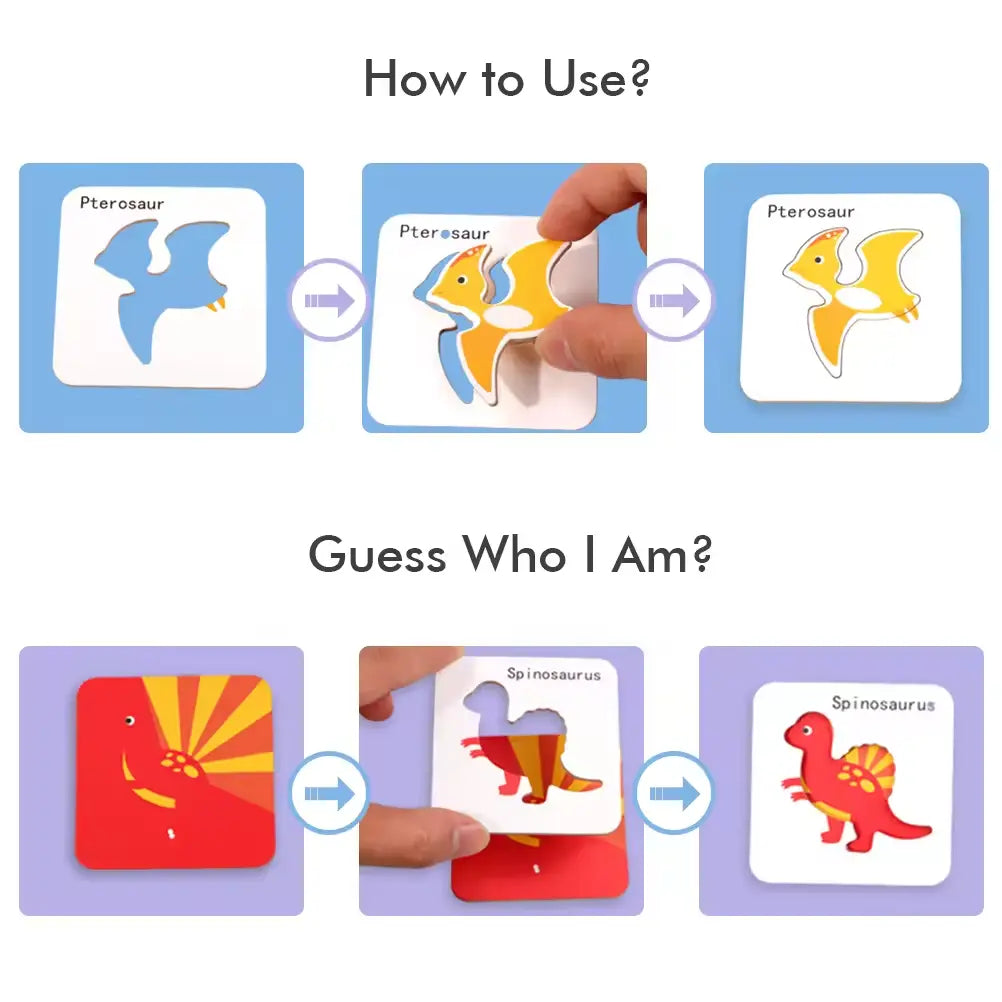 Guess Who Am I-  Discovery puzzle Game Fun game for early learners
