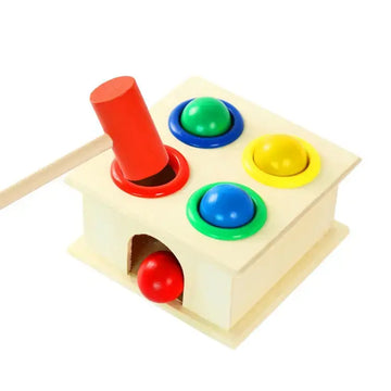 Wooden Hammering Ball Box – Fun Whac-a-Mole Game for Kids, Early Learning Educational Toy