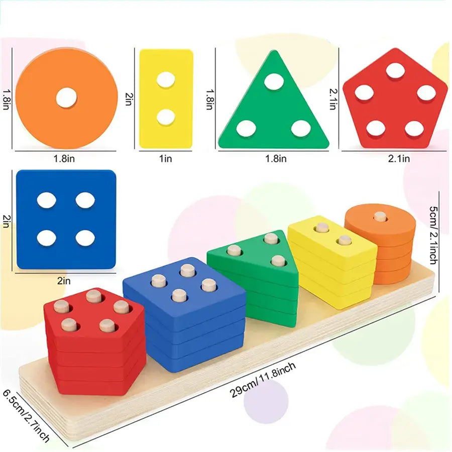 5 column shape sorter