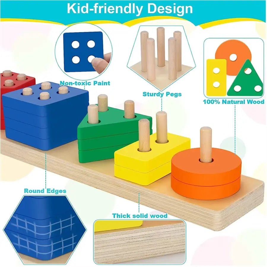 5 column shape sorter