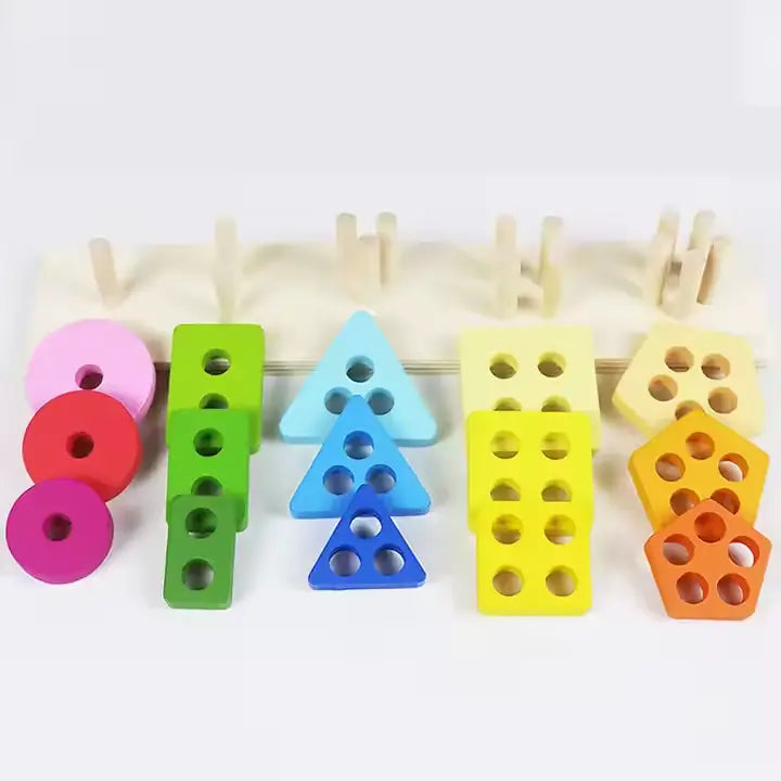 5 column shape sorter- small to big