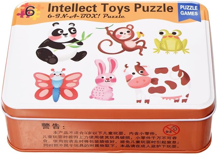 Intellect 6 in a box toy puzzle- animal theme