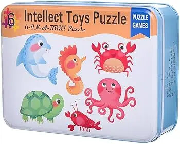 Intellect 6 in a box toy puzzle- ocean theme