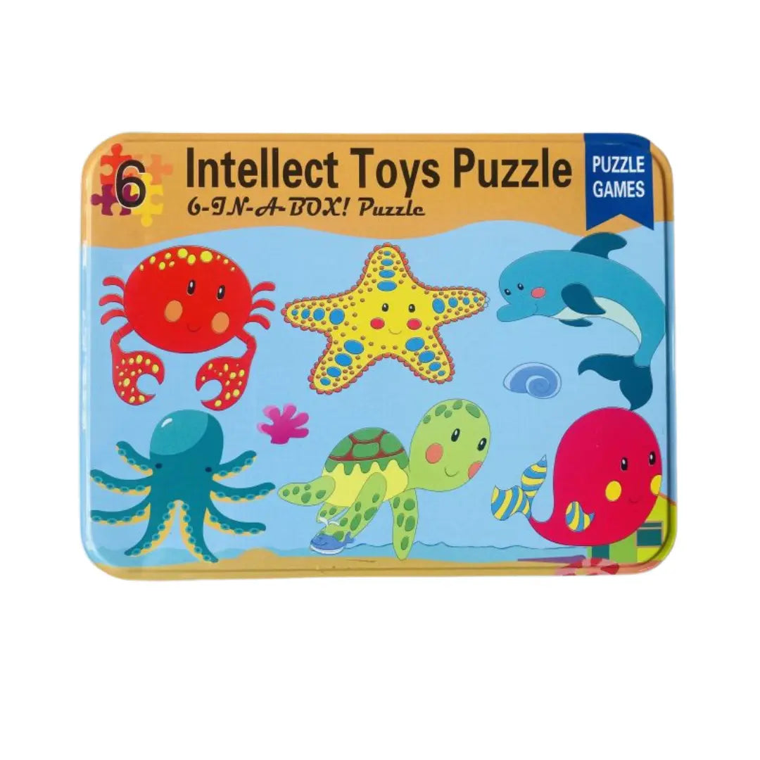 Intellect 6 in a box toy puzzle- ocean theme