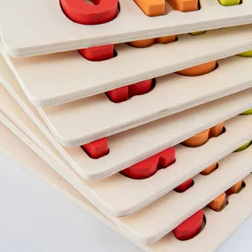 Wooden Alphabet Jigsaw Puzzle with Names- Random design